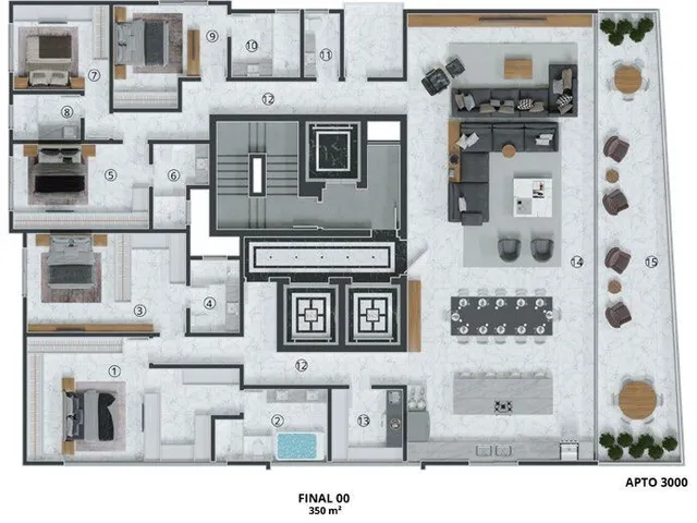 Imagem 14: Ópera Apartamento com 4 dormitórios