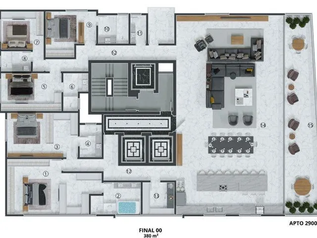 Imagem 15: Ópera Apartamento com 4 dormitórios