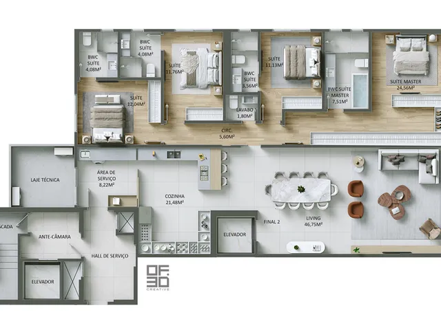 Imagem 8: Altimare Apartamento com 4 dormitórios