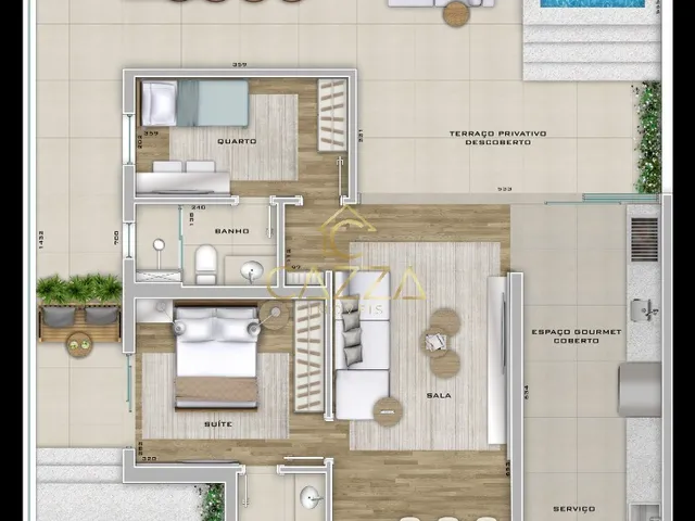 Imagem 5: Apartamento Garden 2 Suítes com Área Privativa de 151 m² no Buritis 2 Vagas Imóvel