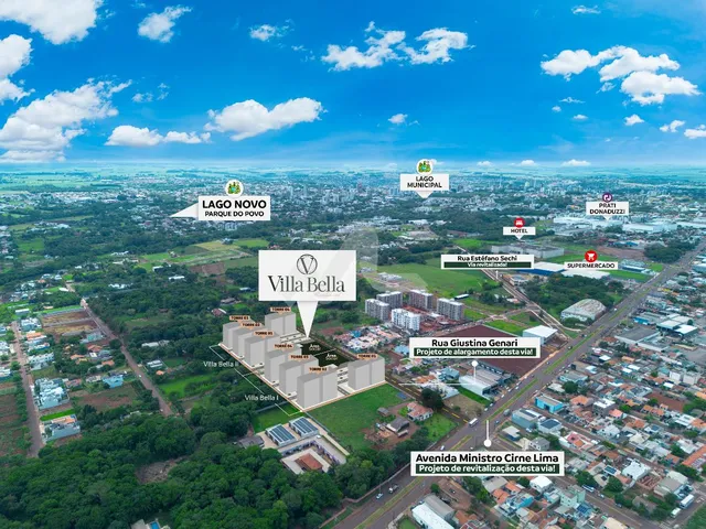 Imagem 2: Apartamentos na planta - Residencial Villa Bella - Com 2 quartos e 1 vaga