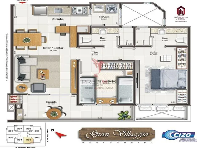 Imagem 7: Residencial GRAN VILLAGGIO Imbituba SC Brasil