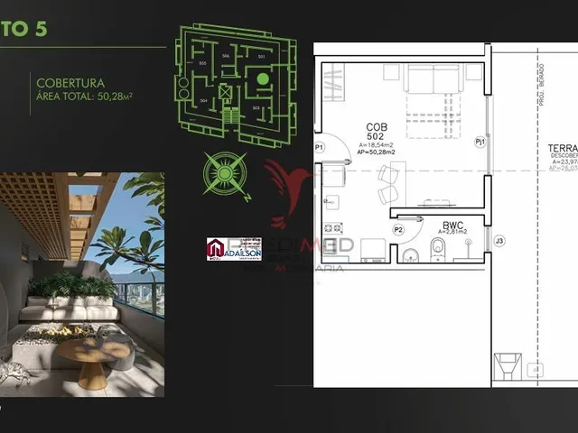 Imagem 2: BG CONNECT EMPREENDIMENTO SPE COM UNIDADES NA PLANTA EM FLORIANÓPOLIS BAIRRO TRINDADE