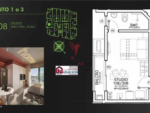 Imagem 6: BG CONNECT EMPREENDIMENTO SPE COM UNIDADES NA PLANTA EM FLORIANÓPOLIS BAIRRO TRINDADE