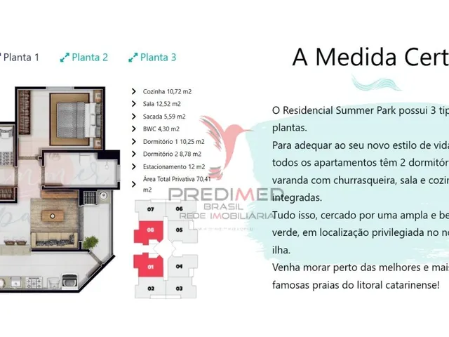 Imagem 2: Apartamentos em Floripa SC com 2 Dormitórios – Summer Park Residence a partir R