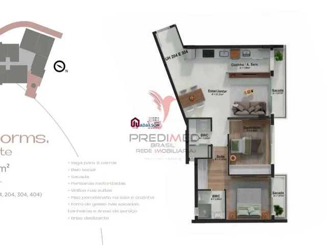 Imagem 1: Alberto de Santiago Residence Aptos de 1,2,3 dormitórios Florianópolis SC