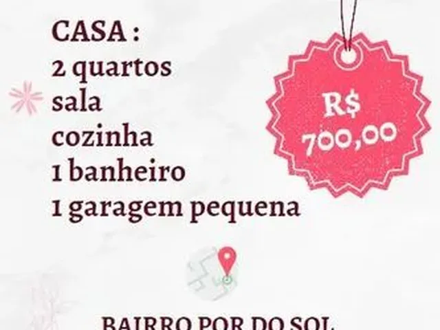 Imagem: Casa 2 Quartos Aluguel