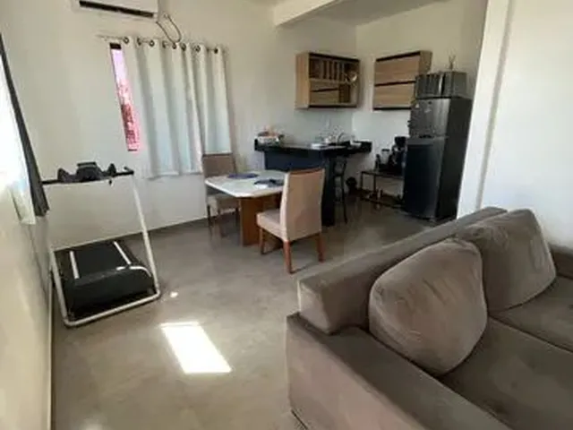 Imagem: O apartamento possui 1 Dormitório, 1 Banheiro, 1 Vaga na
