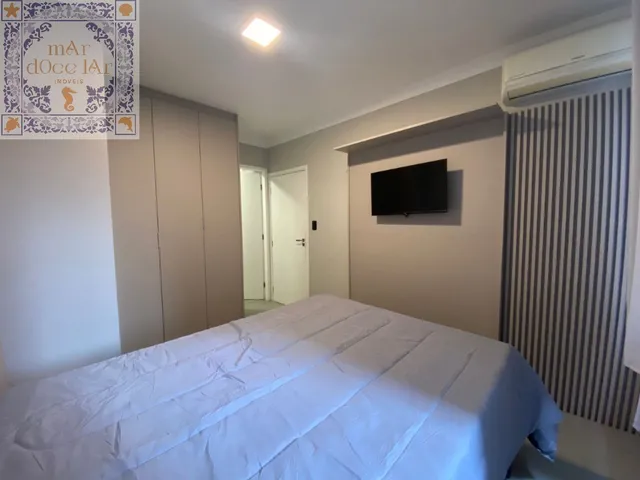 Imagem 2: Venda de Apartamento Mar Doce Lar com 3 Suítes, Reformado e Mobiliado e 1 Vaga Demarcada na Ponta da Praia em Santos/Sp