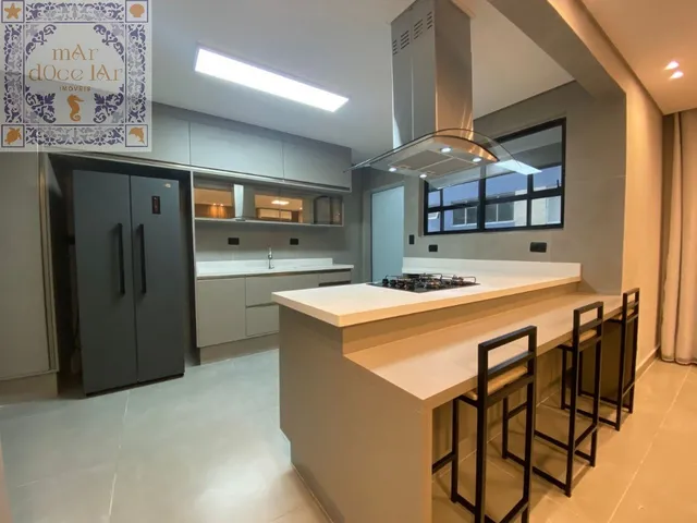 Imagem 8: Venda de Apartamento Mar Doce Lar com 3 Suítes, Reformado e Mobiliado e 1 Vaga Demarcada na Ponta da Praia em Santos/Sp