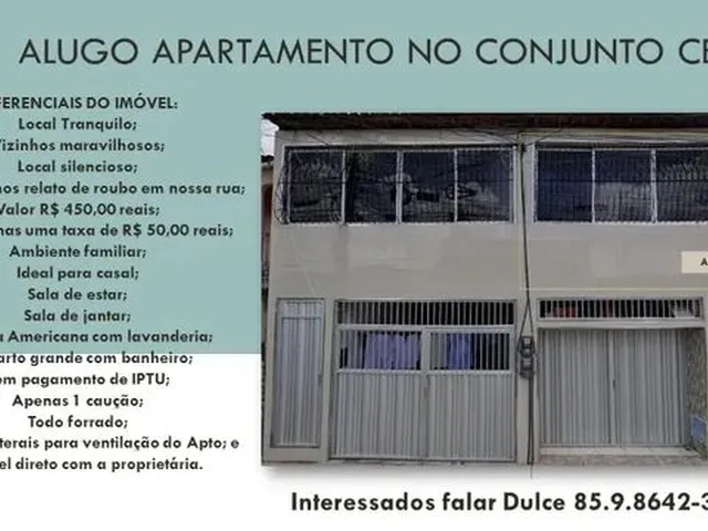 Imagem: Alugo Casa no Conjunto Ceara 85.9