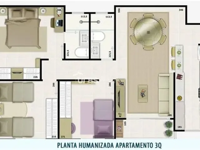 Imagem 3: Felicitá - Apartamento 3 Quartos, Sendo 1 Suíte