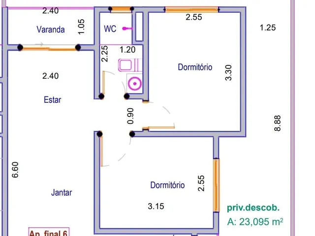 Imagem 9: Apartamento 52M2 no Edifício Torre da Espanha, 2 Dormitórios, Área de Lazer Completa