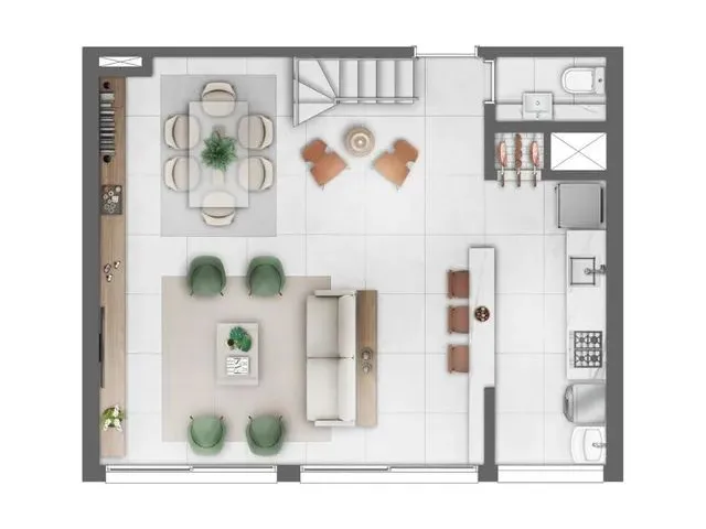 Imagem 7: Apartamento 1 Dormitório - Bairro Predial