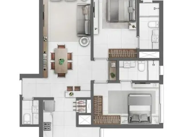 Imagem 9: Apartamento 1 Dormitório - Bairro Predial