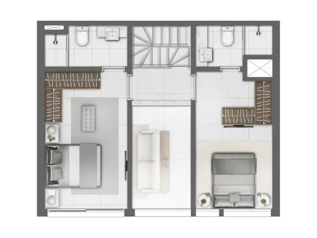 Imagem 6: Apartamento 1 Dormitório - Bairro Predial