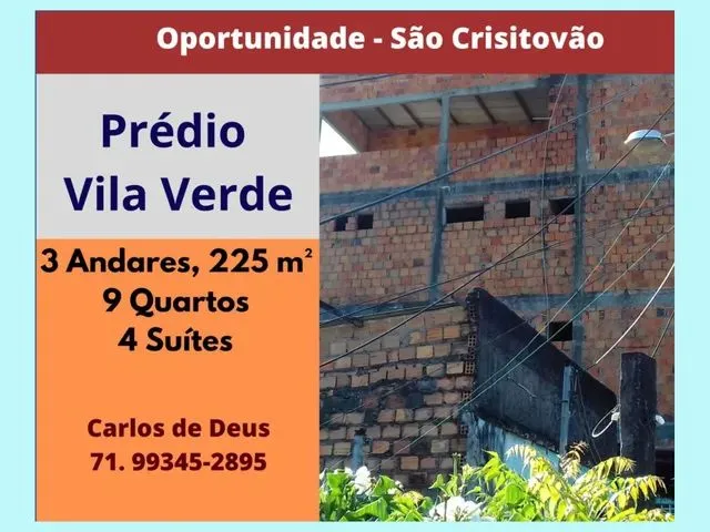 Imagem: Excelente Prédio 3 Andares, 225M², Localizado