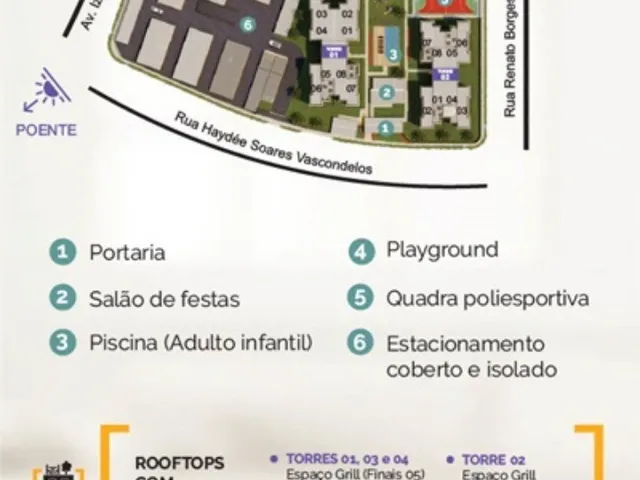 Imagem 6: Apartamento novo, 56,90 m², 2 quartos sendo 1 suíte, varanda, elevador e lazer