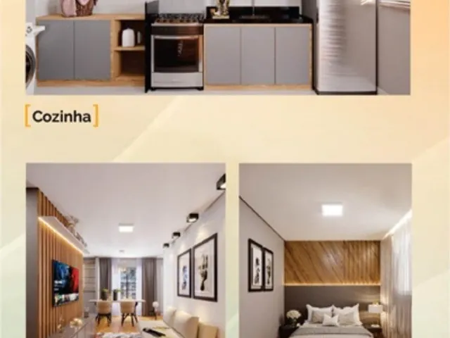 Imagem 4: Apartamento novo, 56,90 m², 2 quartos sendo 1 suíte, varanda, elevador e lazer