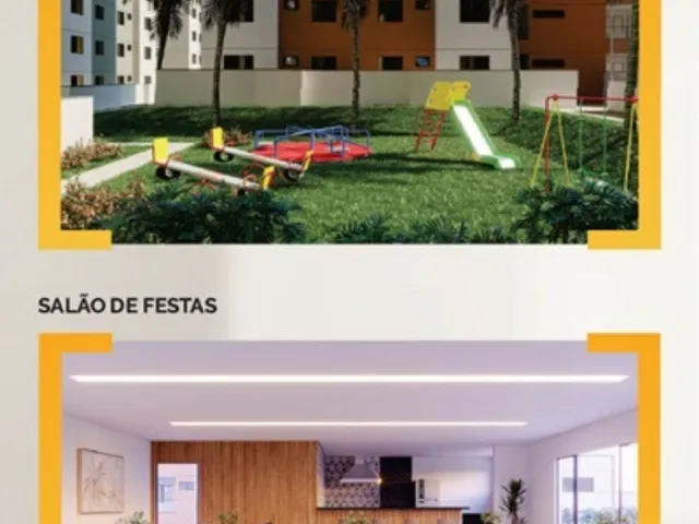 Imagem 11: Apartamento novo, 56,90 m², 2 quartos sendo 1 suíte, varanda, elevador e lazer
