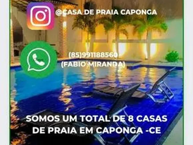 Imagem: Alugo Casa de Praia na Praia da Caponga