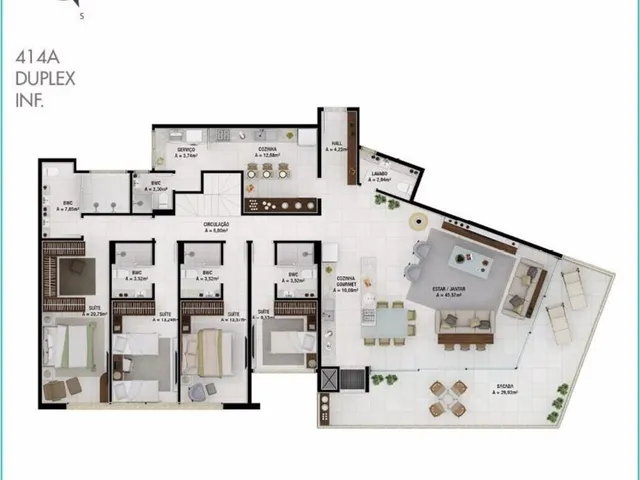 Imagem: COBERTURA RESIDENCIAL À VENDA, JURERÊ