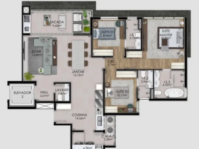 Imagem 12: APARTAMENTO RESIDENCIAL em Curitiba - PR, Ahú