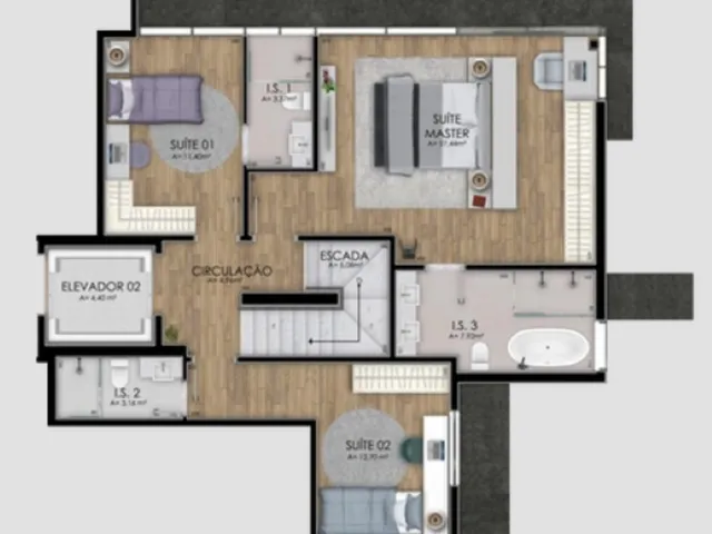 Imagem 5: APARTAMENTO RESIDENCIAL em Curitiba - PR, Ahú