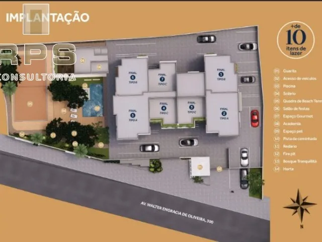 Imagem 16: Apartamento com 83,87 M² em Atibaia com 03 Suites e Varanda Gourmet com Churrasqueira