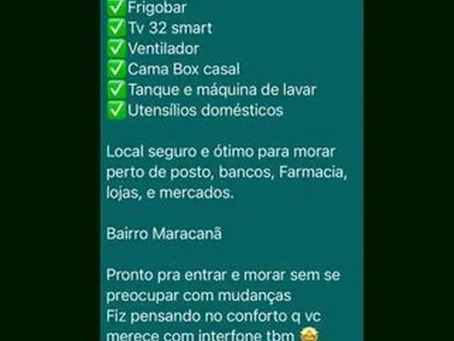 Imagem 6: Kit Nets Quarto com aluguel por R$1.000 /mês