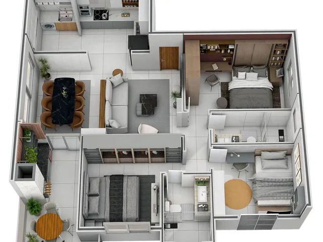 Imagem 4: Apartamento à venda em Ipatinga, Imbaúbas, com 3 quartos, 123m²