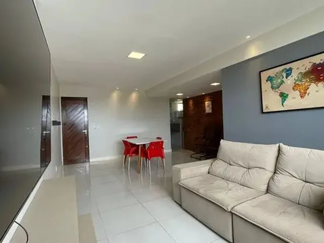 Imagem 4: Apartamento Mobiliado com 03 Quartos, Elevador, Vista Mar em Intermares