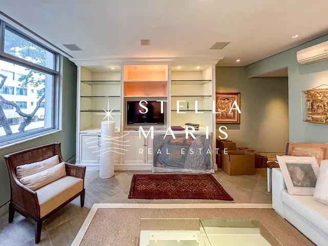 Imagem 9: Leblon, Apartamento com vista lateral mar, 180 m2, original 4 quartos, hoje com 2 suites