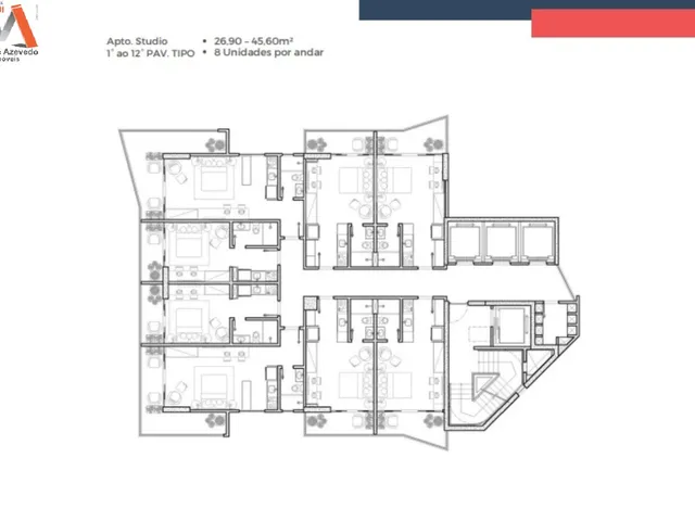 Imagem 3: Apartamento no Ed. Torre Sul - Studio, 01 dormitório