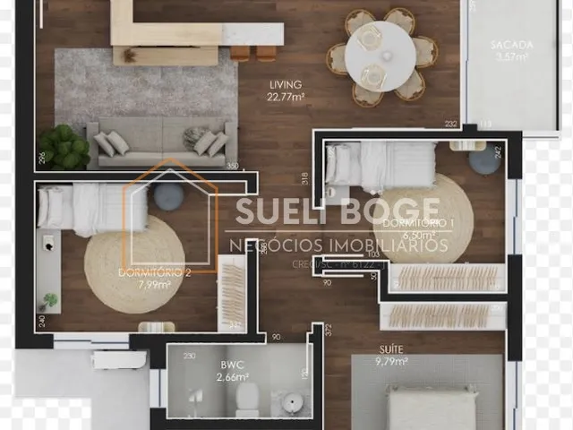 Imagem 12: Apartamento Novo com 3 Dormitórios