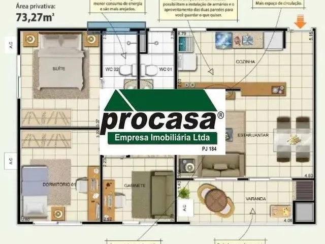 Imagem 5: Apartamento 100% Mobiliado no Coroado