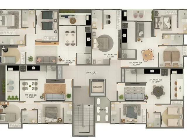 Imagem 14: Apartamento À Venda, no Ilha de Samoa em Cabedelo, Cabedelo, com 2 Quartos, 54,90M²