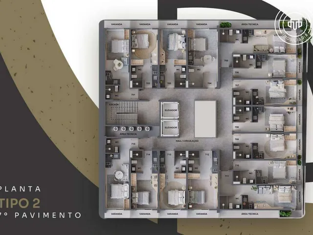 Imagem 14: Flat à venda, no Amares By Seory em João Pessoa, Jardim Oceania, com 1 quarto, 26,09m²