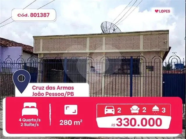 Imagem: Casa com 4 Quartos, 190 M² - Cruz das Armas