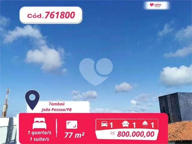 Imagem: Flat Duplex 77 M² - Tambaú - João Pessoa