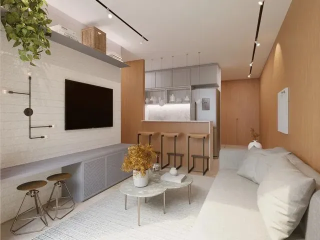 Imagem: Flat para Venda Possui 49M² com 1 Quarto