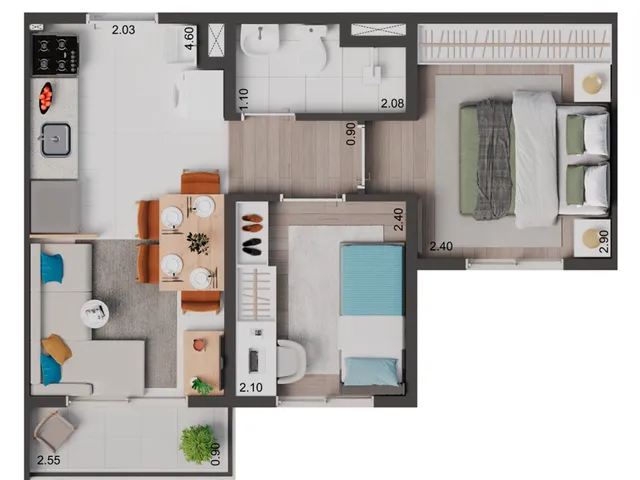 Imagem 4: Apartamento Residencial em São Paulo - Sp, Vila Dom Pedro I