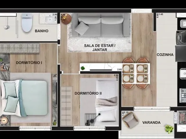 Imagem 7: Apartamento com 2 Dormitórios À Venda, 58 M² por R$ 420.900,00 -...