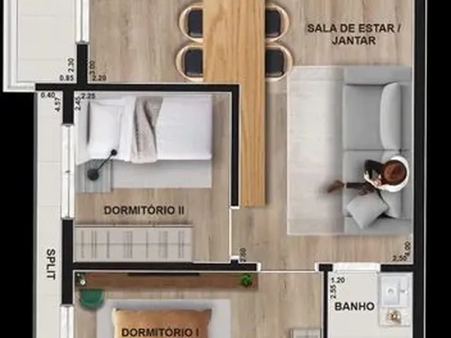 Imagem 12: Apartamento com 2 Dormitórios À Venda, 48 M² por R$ 328.700,00 - Centro - Pinhais/Pr