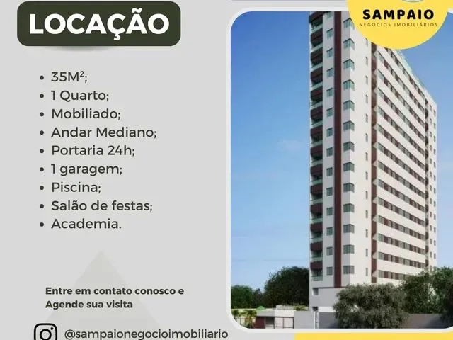Imagem: Excelente Flat Mobiliado no Espinheiro