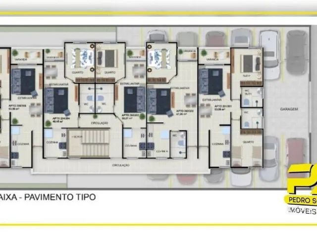 Imagem 6: Apartamento com 2 dormitórios à venda, 63 m² por r$ 201.537 - jacumã - conde/pb para