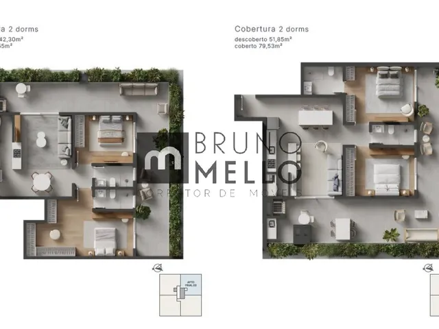 Imagem 14: Studio à venda no Novo Campeche - Quadra Mar