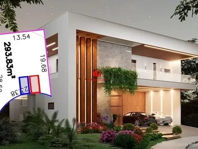 Imagem 1: Condomínio Residencial Passaredo, Casa Duplex com 4 Suítes, 4 Vagas, Piscina e Espaço