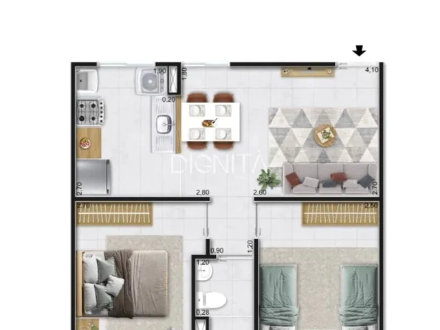 Imagem 3: Apartamento à venda no bairro Guaribas - Eusébio/CE