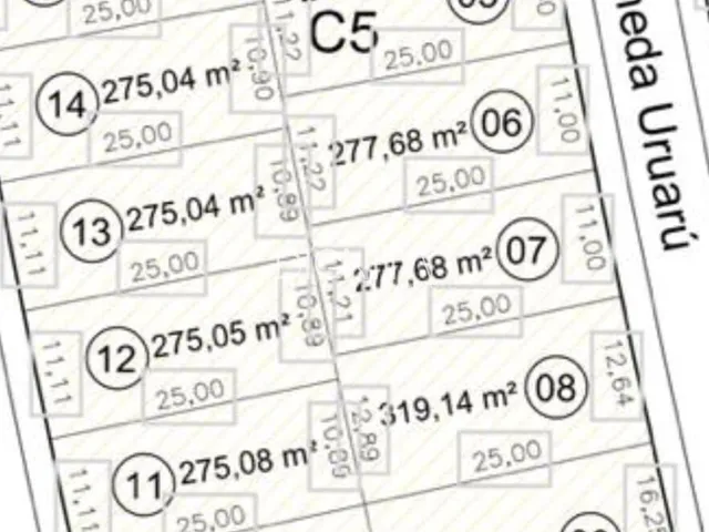 Imagem: O terreno possui 334m² de Área e está localizado em